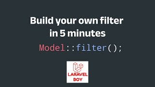 Laravel filter  build your own custom filter do it without packages freepalestine [upl. by Shaddock]