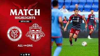 MATCH HIGHLIGHTS Toronto FC at New York City FC  September 24 2023 [upl. by Aneem]