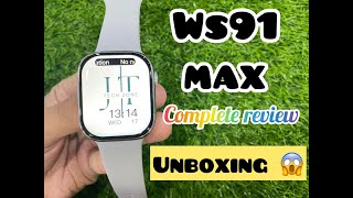 WS91 Unbox Review Smart Watch 9 Series complete unboxing review [upl. by Idissak]