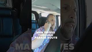 dashcam video shows Portland man drive through Grand Floral Parade barricades in road rage incident [upl. by Netnilc19]