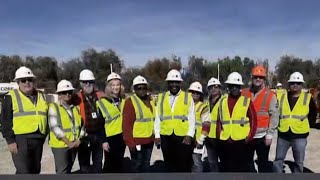 Topping off ceremony for new West Las vegas library [upl. by Thorsten]