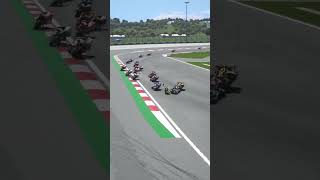 Rossis mistake when cornering resulted in him leaving the race [upl. by Asiluj]