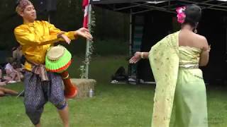 Ram Klong Yao Dance รำกล่องยาว at the Eastern Thai Cultural Fete UK May 28th 2018 [upl. by Zwiebel]