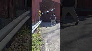 A bridge worth seeing 👍😲stonelickcoveredbridge woodenbridge historic  batavia oh shorts [upl. by Rafaelle754]