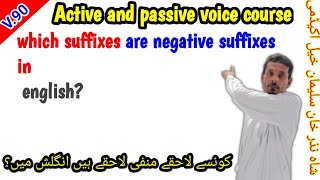 which suffixes are negative suffixes in english [upl. by Cavuoto]