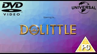 Opening to Dolittle 2020 UK DVD [upl. by Felizio]