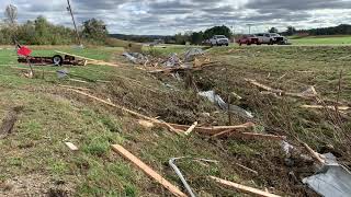 10252021 Fredericktown MO  Destroyed Houses and Residents Working [upl. by Akimert]