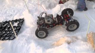 Lego Awd advanced RC chassis Test WOrk in progress [upl. by Ecinahs]