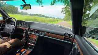 Driving the 1987 MercedesBenz W126 500 SE  Oldenzaal Classics [upl. by Dnalyag143]