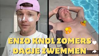 Enzo Knol bij het zwembad van Milan Knol [upl. by Sheply]