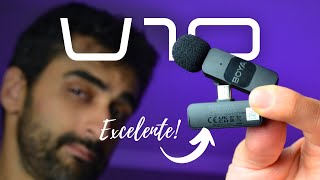 Áudio Boya V10  O microfone de lapela sem fio que você precisa Análise e Review [upl. by Estella]