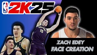 🔥NEXT🔥 MOST ACCURATE  ZACH EDEY FACE CREATION NBA 2k25 [upl. by Poulter148]