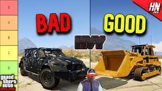 RANKING EVERY HVY VEHICLE In GTA Online [upl. by Alejandrina168]