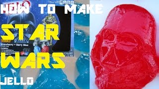 Star Wars  How to Make Star Wars Jello  Unboxing Jello Jigglers Mold Kit [upl. by Hgielram]