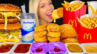 ASMR MCDONALDS MUKBANG McNuggets Quarter Pounder BLT McFlurry Spicy McChicken McDouble 먹방 [upl. by Lotta]