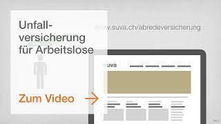 Unfallversicherung für Arbeitslose  ein Angebot der Suva [upl. by Haisoj]