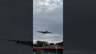 EY A380800 LHR Arrivals Runway27L Hatton Cross Station shorts planespotting [upl. by Farkas]