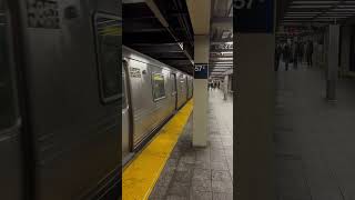 Whitehall St bound R46 W arriving at 57 St7 Av [upl. by Nnyled]