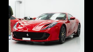 Paint Protection Film on a Ferrari 812  Detailed Application [upl. by Halvaard]