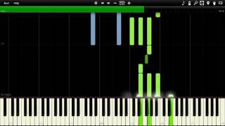 Initial D  Admiration Synthesia Piano MIDI AquaralSS [upl. by Orvas]