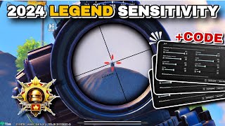 PUBG MOBILE SENSITIVITY SETTINGS 2024 🔥 NEW BEST SENSITIVITY CODE ✅ [upl. by Siraf]