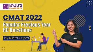 CMAT 2022  CMAT Popular Previous Year Reading Comprehension Questions  BYJUS Exam Prep [upl. by Lambrecht455]