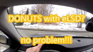 Donuts with e90 330i and eLSD  NO PROBLEM [upl. by Aiyekal]