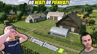 PIERWSZA SERIA W FS 25 😍〔OD NĘDZY DO PIENIĘDZY〕＃1✅ POKAZ GOSPODARSTWA I ZAKUP MASZYN 😱 [upl. by Biagio]