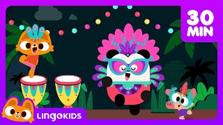 CARNIVAL SONG 🎭🎶  More Party Songs for Kids  Lingokids [upl. by Dafodil]