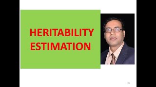 HERITABILITY ESTIMATION PART 3 LECTURE ANIMAL GENETICS BREEDING  drvijay [upl. by Ahseet]