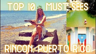 Top 10 Things to do in Rincon Puerto Rico CantMiss Sights in this Beach Town Amazing Drone [upl. by Huckaby163]