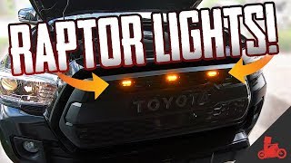 Toyota Tacoma Raptor Lights by TacomaBeast LED Grill Lights [upl. by Ready]