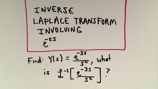 Inverse Laplace Transform Involving Heaviside Functions [upl. by Kynan]