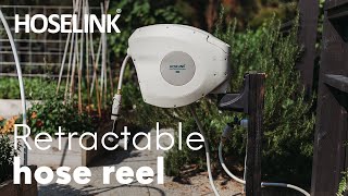 Hoselink Retractable Garden Hose Reel USA [upl. by Eelyma]