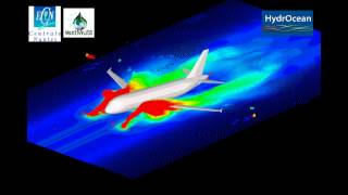 Aircraft ditching simulation using SPH [upl. by Neiv418]