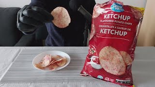 Great Value KETCHUP Chips Review  Taste Test NEW Recipe from Walmart [upl. by Nuahsyd]