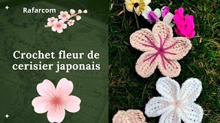 Droitiers Crochet Fleur de cerisier🌸🌸🌸 [upl. by Lein]