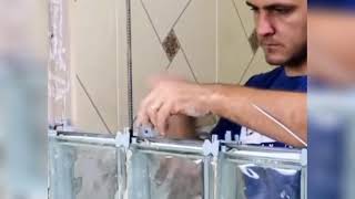 Installing A Glass Block Window  Craft It Yourself [upl. by Akihsat]