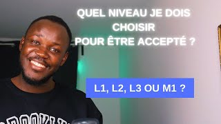 CAMPUS FRANCE 🇫🇷  QUEL NIVEAU CHOISIR POUR ÊTRE ACCEPTÉ  IL FAUT RÉTROGRADER [upl. by Odnarb]