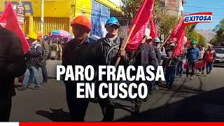 🔴🔵Cusco Paro convocado de la CGTP habría fracasado por falta de coordinación entre gremios [upl. by Parrish]