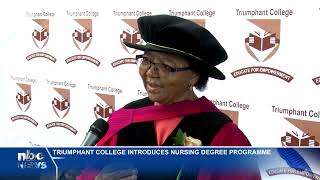 Triumphant College introduces nursing degree programme  nbc [upl. by Sylas]