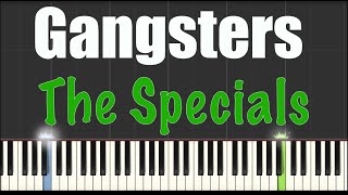 Gangsters  The Specials  Piano Tutorial [upl. by Atillertse]