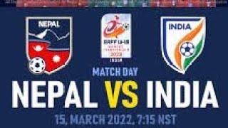 Nepal vs india football match🫡 [upl. by Aicineohp]