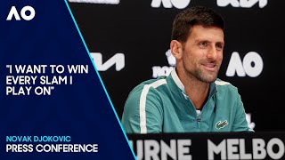 Novak Djokovic Press Conference  Australian Open 2024 PreEvent [upl. by Ahtelra542]