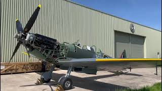 Spitfire MJ444 First Engine Run [upl. by Budwig]