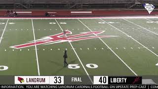 Upstate PrepCast Landrum Cardinals at Liberty Red Devils  10192023 [upl. by Dominga]