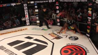 Melvin Manhoef vs Cyborg 2 27 april 2014 [upl. by Yelsew804]