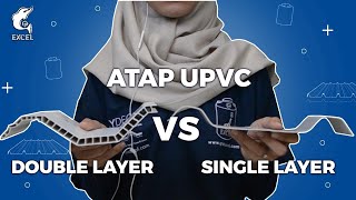 Atap dingin uPVC single layer 𝐯𝐬 double layer  Bagus mana Atap uPVC EXCELtech amp Atap SKYDECK [upl. by Battiste]