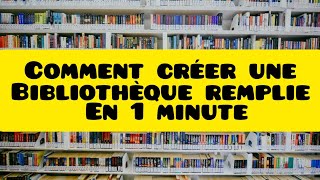 Je Créér Une Bibliothèque Numérique En Direct 100 Gratuit DamsdesLivres [upl. by Dammahum]