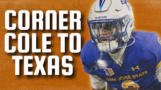 BREAKING San Jose State CB JayVion Cole commits to Texas [upl. by Cornew763]